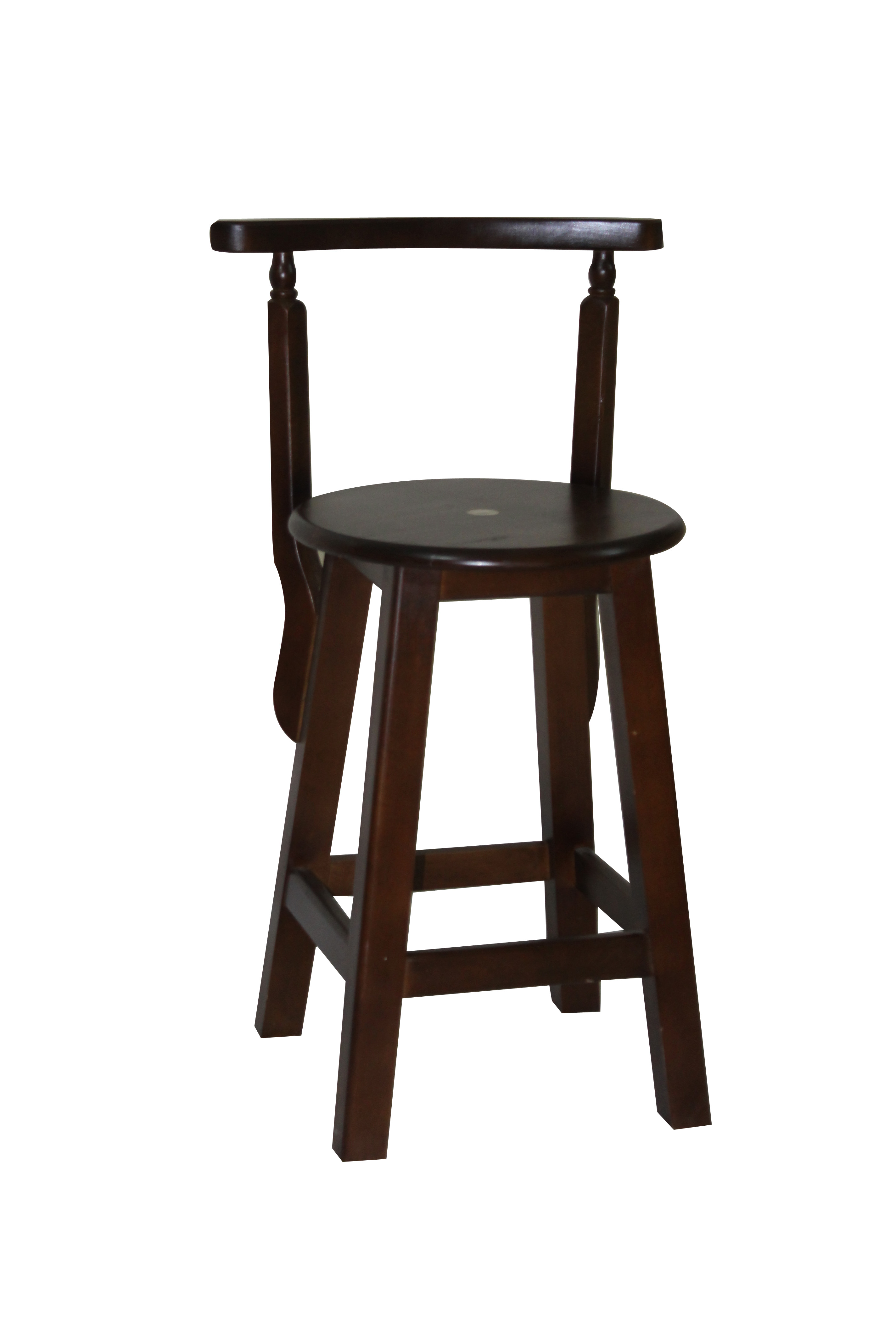 Brown chair with back - 50 cm